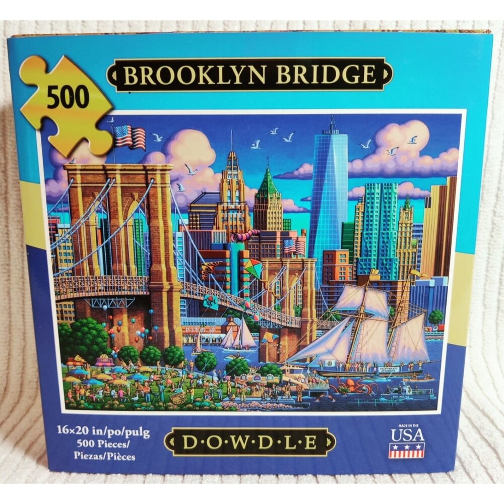 Dowdle Jigsaw Puzzle - Brooklyn Bridge, 500 Pieces NYC- New